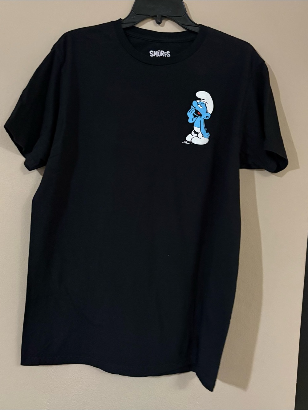 The Smurfs Sleepy Smurf Graphic Tee - Black Cartoon & Streetwear Vibe